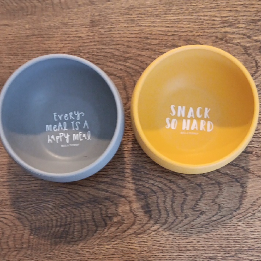 Bella Tunno Gray Snack Bowl